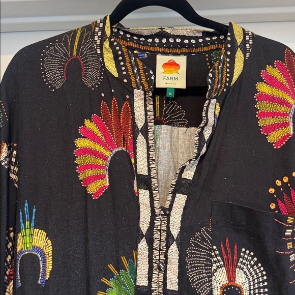 Farm Rio. Worn 1X. Size large. - Picture 3 of 5